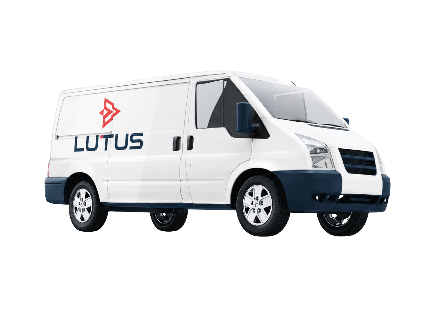 Van LUTUS de perfil